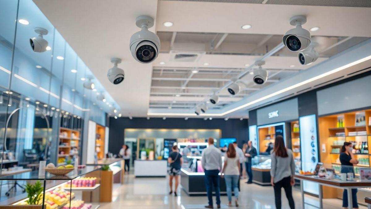 Câmeras de Segurança 360 Graus em Ambientes Comerciais