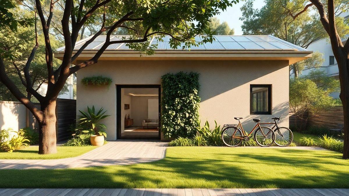 Exemplos de casas sustentáveis usando tecnologia verde