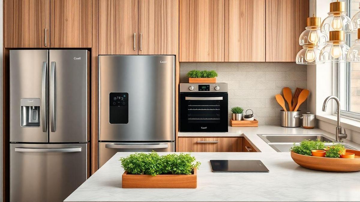 Exemplos de Eletrodomésticos Inteligentes com Recursos de Sustentabilidade
