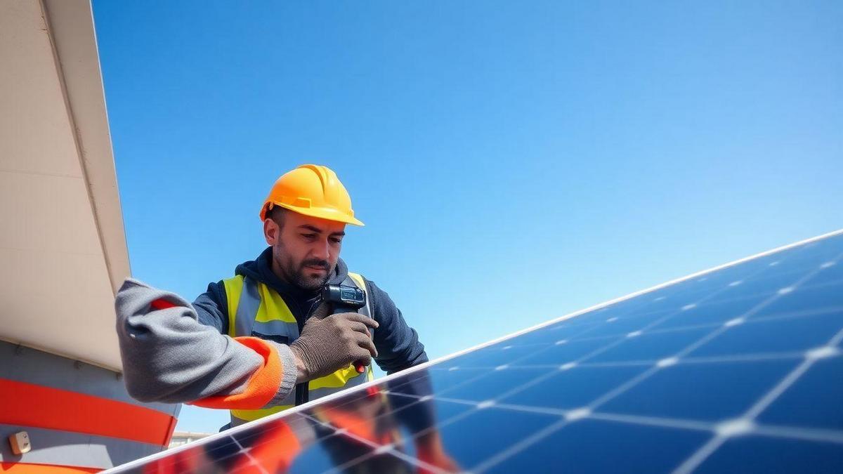 Manutenção de Painéis Solares